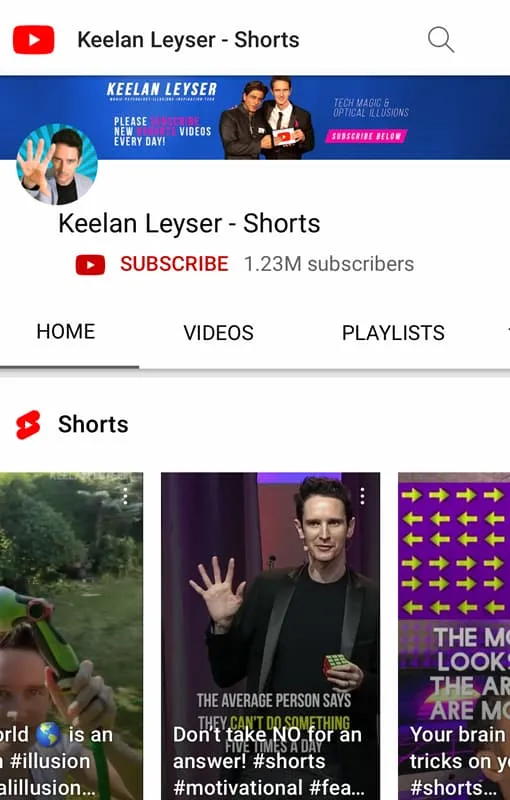 KEELAN LEYSER YOUTUBE CHANNEL