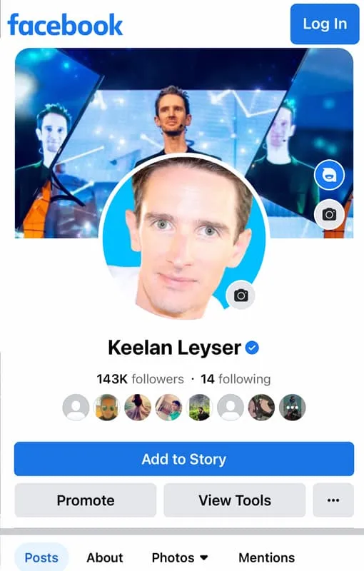 KEELAN LEYSER FACEBOOK PAGE