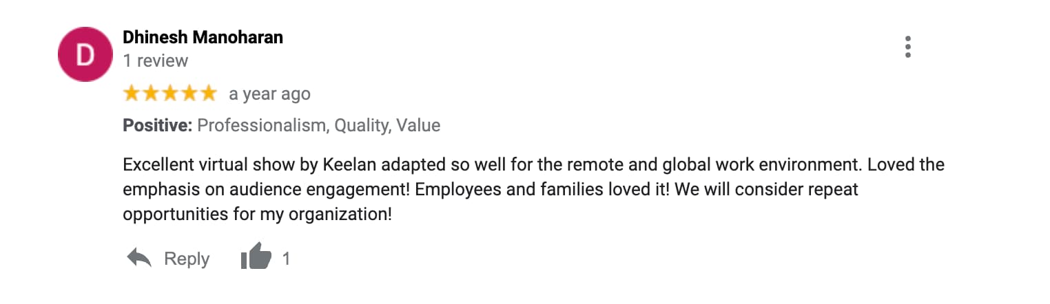 Remote Magic Show Reviews